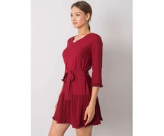 Suknelė-LK-SK-507733.80P-bordo