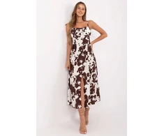 Suknelė su petnešėlėmis ir gyvūnų raštu Italy Moda