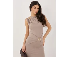Suknelė Sukienka-IT-SK-22392.21-ciemny bezowy