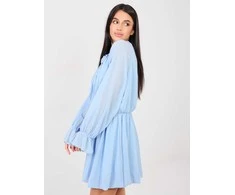 Suknelė šviesiai mėlyna elegantiška kokteilinė
