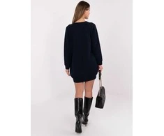 Suknelė tamsiai mėlyna RV – stiliui ir elegancijai kasdien.