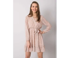 Suknelė-TW-SK-BI-26329.20-smėlio spalvos