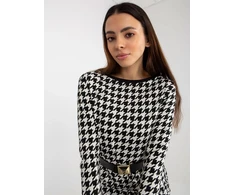 Suknelė-TW-SK-BL-1007.32P-juoda ir balta
