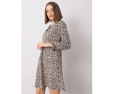 Suknelė-WN-SK-R817.66-šviesiai smėlio spalvos