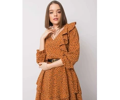Suknelė-WN-SK-R824.68-šviesiai ruda