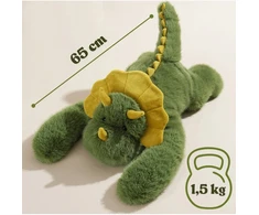 Sunkusis pliušinis dinozauras Woopie, nuo 3 metų, 65 cm, 1,5kg