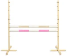 Šuolių kliūtis Hobby Horse 120 cm smėlio ir šviesiai rožinė su dviem kartelėmis