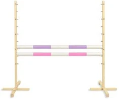 Šuolių kliūtis Hobby Horse 120 cm su dviem kartimis rožinė ir violetinė