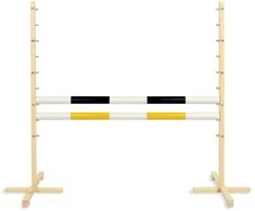 Šuolių kliūtis Hobby Horse juoda ir geltona 120 cm