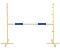 Šuolių kliūtis hobby horse su mėlyna sija 160 cm