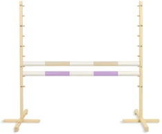 Šuolių kliūtis hobiarkliams 120 cm smėlio ir šviesiai violetinė