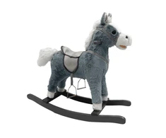 Lean Toys Supamasis arkliukas 74 cm, pilkas