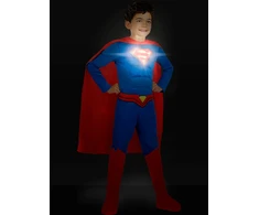 Supermeno kostiumas su šviesomis berniukams – DC Comics