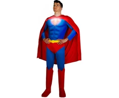 Supermeno kostiumas su šviesomis vyrams