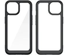 Hurtel Reinforced with flexible frame iPhone 15 Plus Outer Space – telefono dėklas juodos spalvos