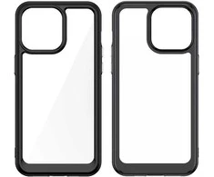 Hurtel Apple iPhone 15 Pro Max Outer Space Reinforced Flexible Frame – dėklas telefonui mėlynos spalvos