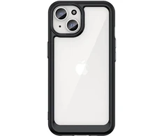Hurtel Reinforced with flexible frame Apple iPhone 15 Plus Outer Space – dėklas telefonui juodos spalvos