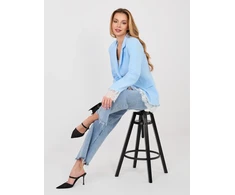 Švarkas moterims -IT-MA-60155.12-šviesiai mėlyna
