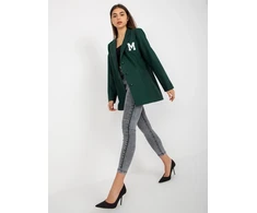 Švarkas moterims -LK-MA-509286-2,45P-tamsiai žalia