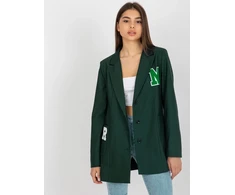 Švarkas moterims LK-MA-509286-3.01P-tamsiai žalia