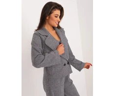 Švarkas moterims LK-MA-509562-1,03-pilka-juoda