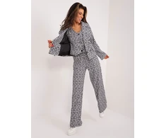 Švarkas moterims -LK-MA-509562.76-pilka-juoda