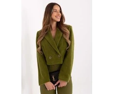 Švarkelis alyvuogių spalvos trumpintas su sagomis IT-KR