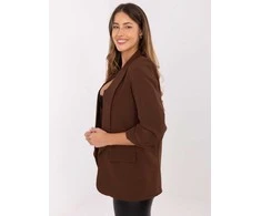 Švarkelis rudas elegantiškas 3/4 rankovėmis ITMA