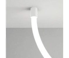Šviečiančio kabelio XLOOP 18MM užbaigimas - laikiklis, baltas