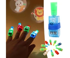 Šviečiantys LED pirštų žaislai vaikams – 10 vnt. rinkinys