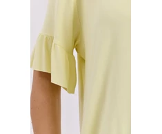 Šviesiai geltona oversized palaidinė