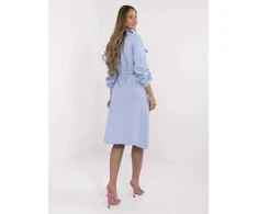 Šviesiai mėlyna elegantiška suknelė moterims