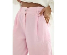 Šviesiai rožinės moteriškos kelnės Kelnės-IT-SP-FL8916