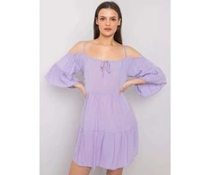 Šviesiai violetinės spalvos suknelė