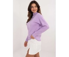 Šviesiai violetinis megztinis