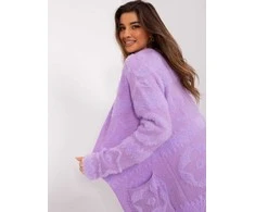 Šviesiai violetinis megztinis
