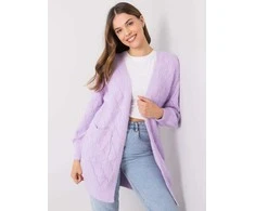 Šviesiai violetinis megztinis