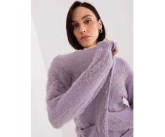 Šviesiai violetinis megztinis