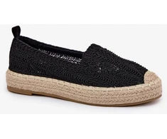 Šviesios drobinės vasarinės espadrilės moterims