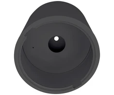 Šviestuvo COMFORT paviršinio montavimo rėmelis, juodas, 160mm