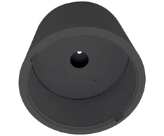 Šviestuvo COMFORT paviršinio montavimo rėmelis, juodas, 215mm