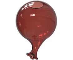 Šviestuvo gaubtas CLOWN, raudonas, D150mm, 352657