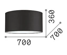 Šviestuvo gaubtas SET UP, medžio sp., 700mm, 345901