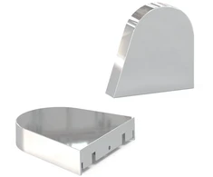 Šviestuvo LINEAR MIRROR užbaigimai, chromo sp., 2vnt.