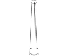 Šviestuvo RQ 160 pakabinimo elementas, baltas