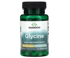 SWANSON GLICINAS 500 mg – 60 kapsulių
