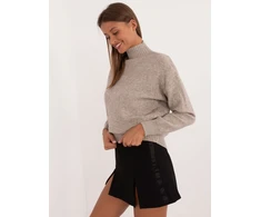 Sweter-AT-SW-2339.54-ciemny bezowy