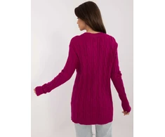 Sweter-AT-SW-2343.88-ciemny violetinė