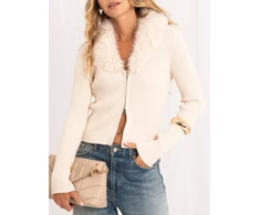 Sweter-IR-SW-57952.19-jasny smėlio spalva