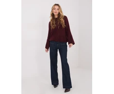 Megztinis moterims oversize bordo spalvos